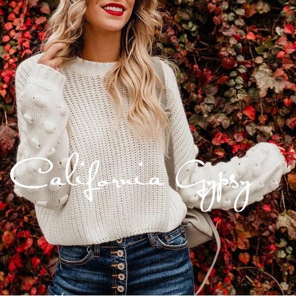 Knit Puff Knot Sweater - Picture 10 of 12